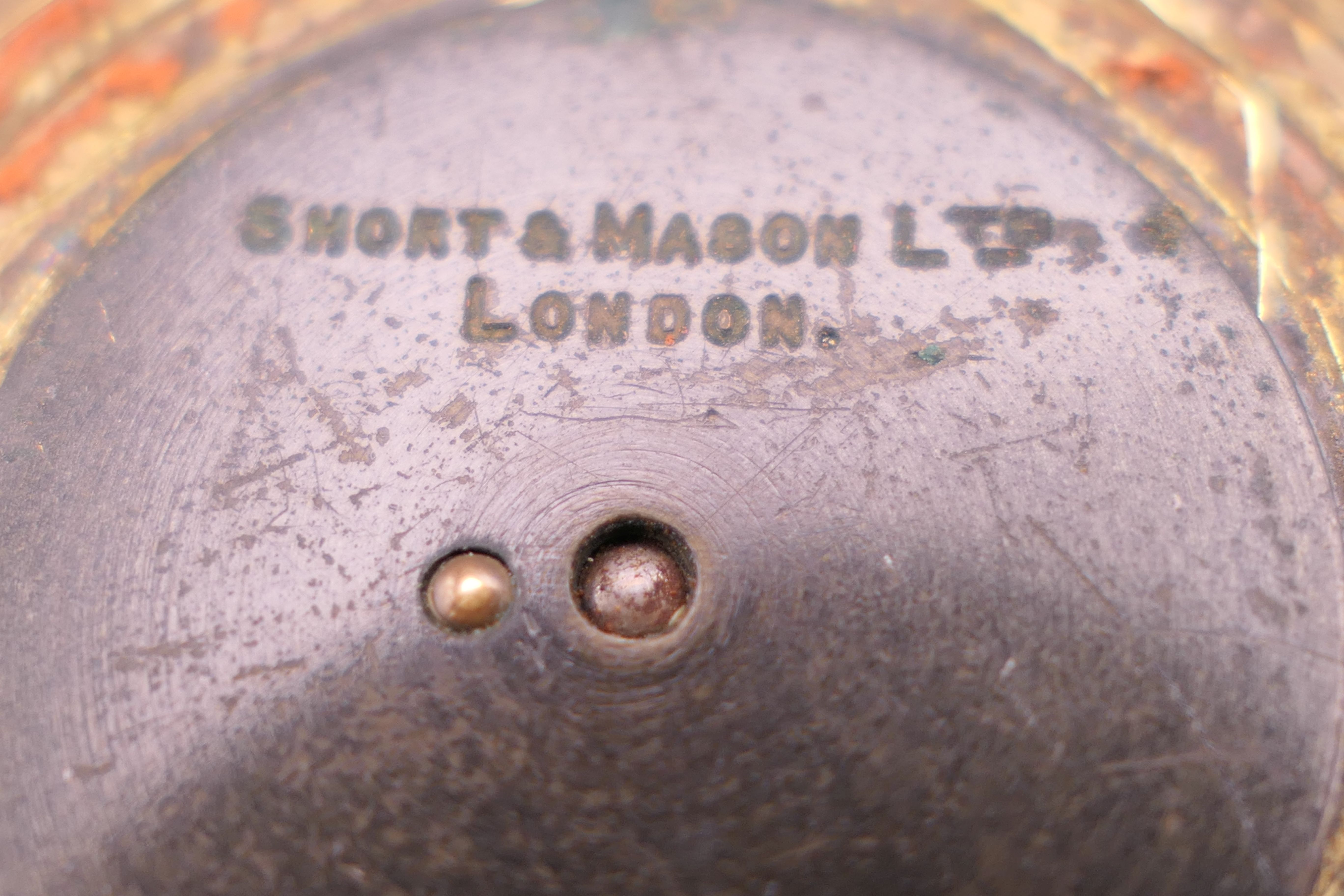 A Short & Mason of London barometer and two others. The former 5.5 cm diameter. - Image 3 of 6