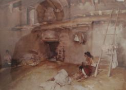 WILLIAM RUSSELL FLINT, print, framed and glazed. 49 x 39.5 cm overall.