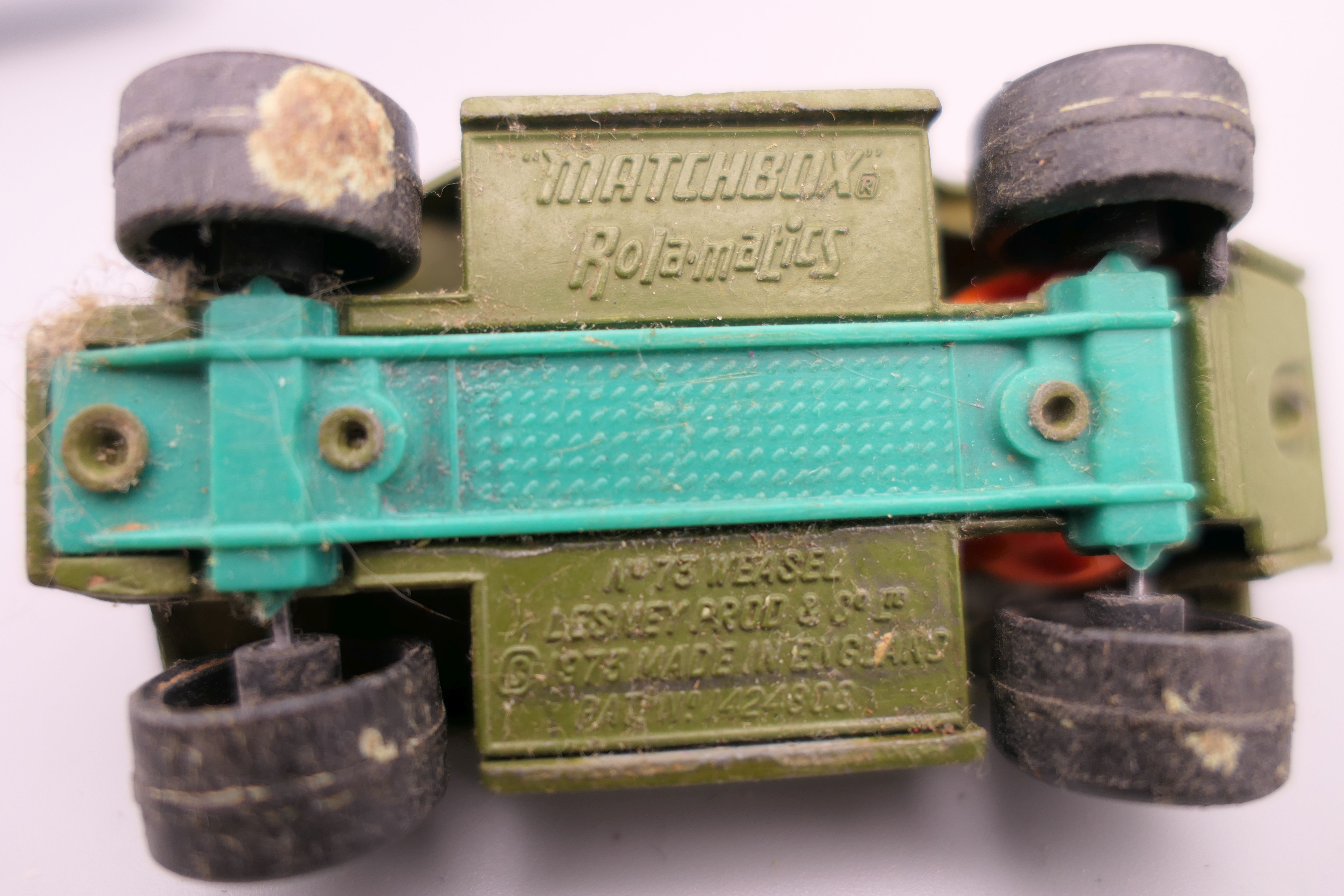 A quantity of various die cast military vehicles and cannons, including Dinky and Matchbox. - Image 16 of 23