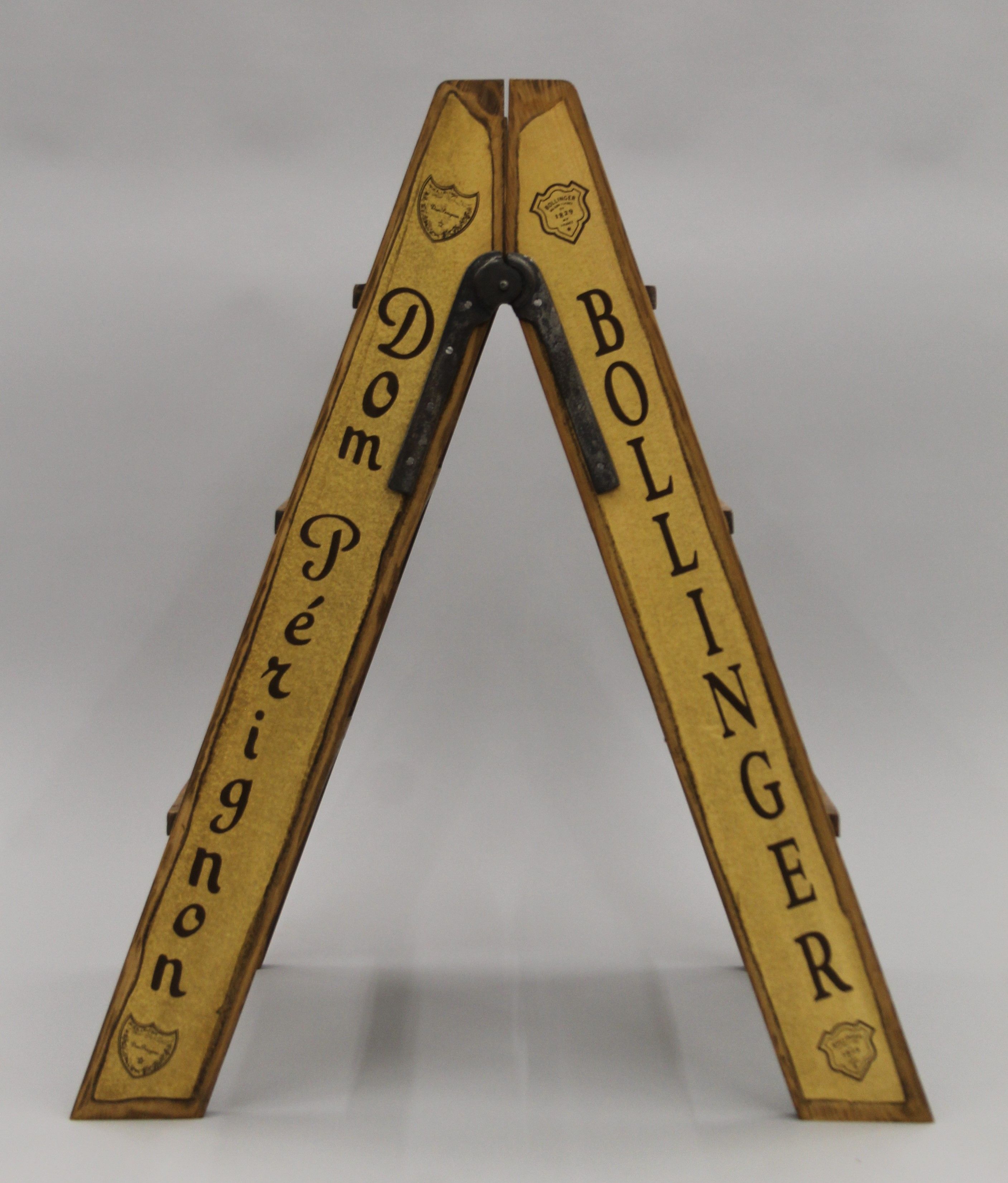 A wooden Champagne ladder. 86.5 cm high. - Image 2 of 5