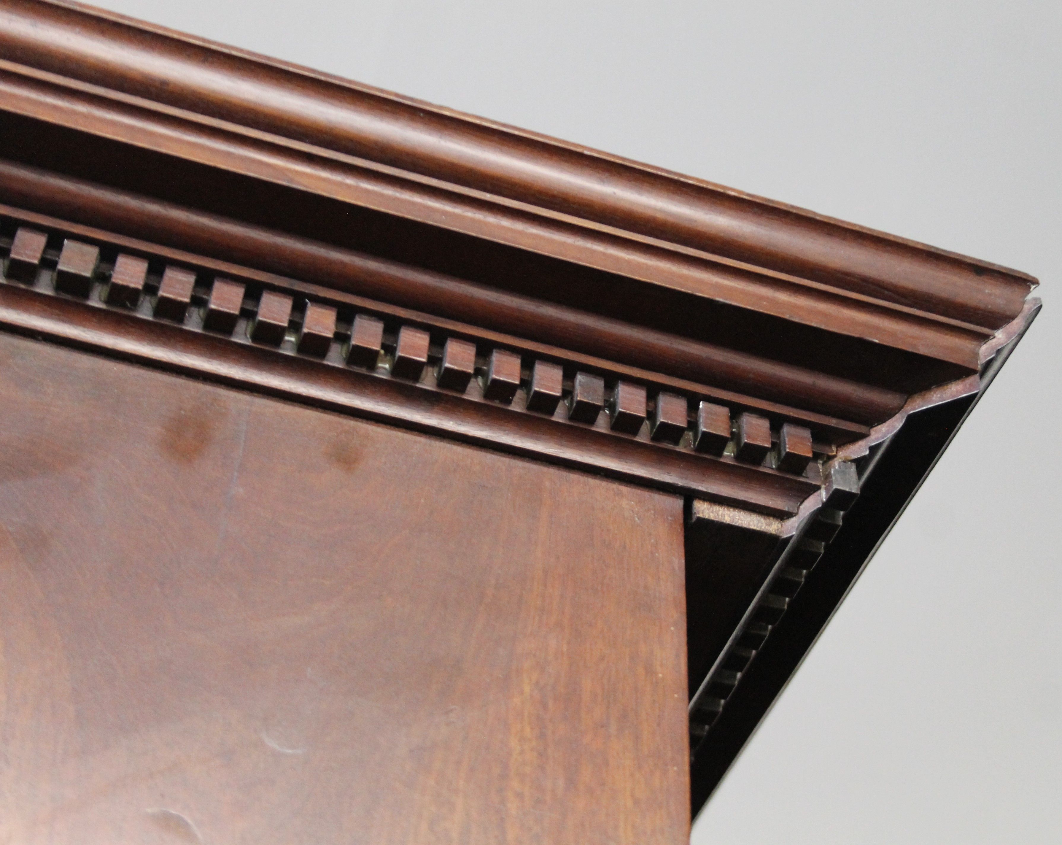 A near pair of early 19th century and later mahogany breakfront bookcases (one probably made to - Image 10 of 18