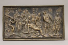 A classical style plaque. 48 x 27.5 cm.