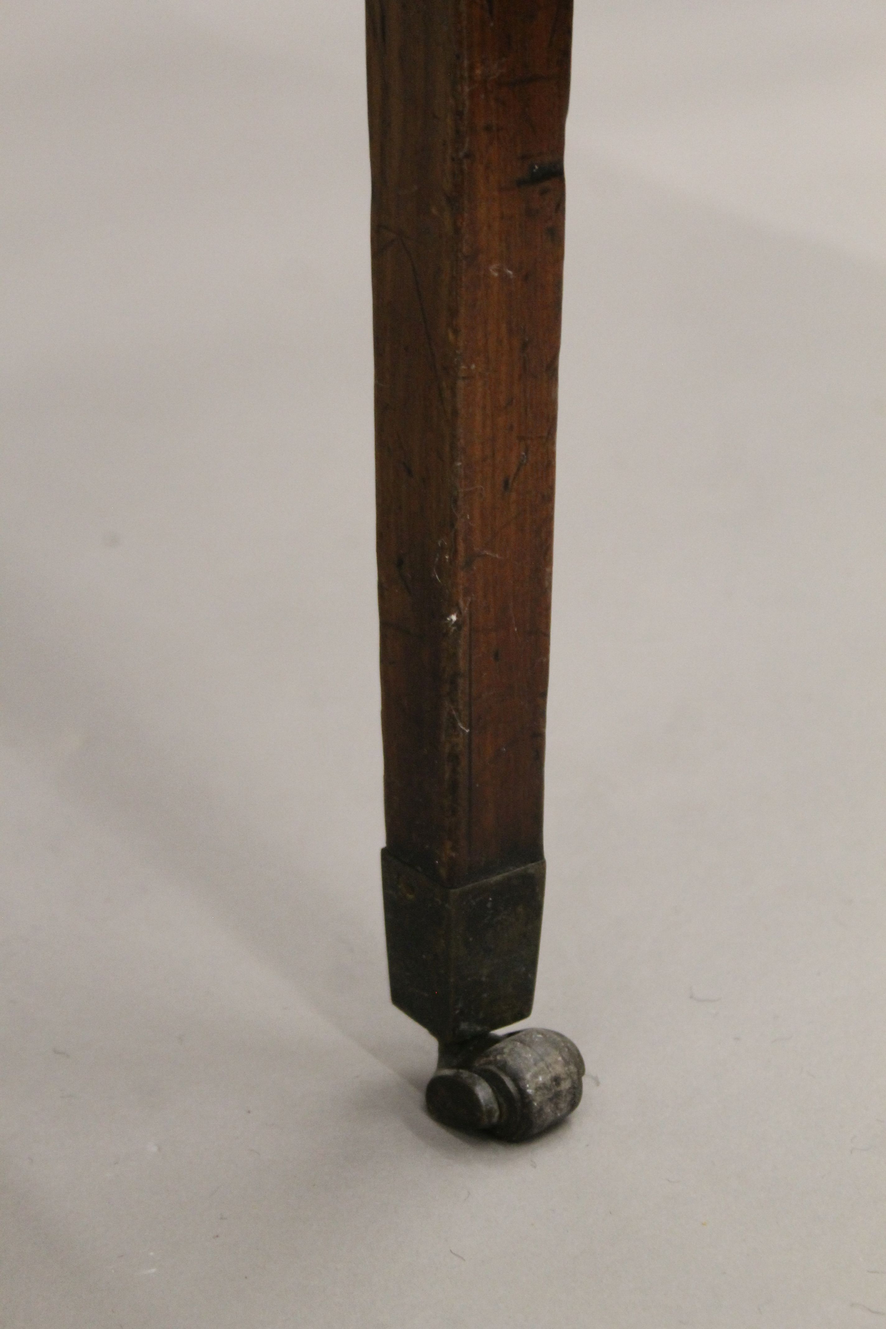 A 19th century mahogany gentleman's fold over dressing table. 63 cm wide. - Image 7 of 8