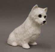 A Winstanley pottery model of a Scottie dog. 22.5 cm high.