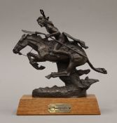 After FREDERIC REMINGTON (1861-1919) American, a bronze model 'Cheyenne',