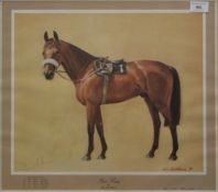 NEIL CAWTHORNE (born 1936) British, Red Rum, dated 1979, framed and glazed. 49 x 44.5 cm overall.
