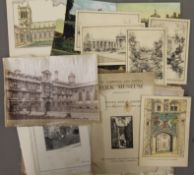 A quantity of Cambridge postcards, letters and Cambridge ephemera.