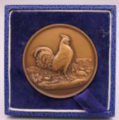 A BOCM Hen Battery Laying Trials medallion awarded to F A Human Section 2(A) 1955-56,