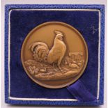 A BOCM Hen Battery Laying Trials medallion awarded to F A Human Section 2(A) 1955-56,