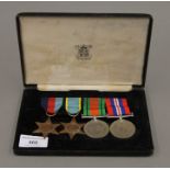 A WWII medal group consisting of The Victory medal, The Defence medal,
