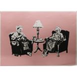 After BANKSY, Grannies, limited edition print, stamped to the reverse Banksy Copy numbered 33/500.