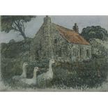 DEREK JONES, Goose Cottage, limited edition print, signed to margin, numbered 28/125,