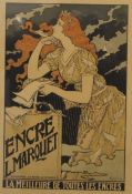 EUGENE GRASSET (1841-1917) French, Encre L Marouet, La Meilleure de Toutes les Encres,