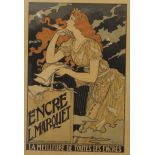 EUGENE GRASSET (1841-1917) French, Encre L Marouet, La Meilleure de Toutes les Encres,