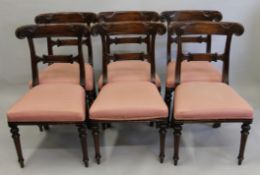 A set of six 19th century style dining chairs.