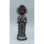 A cloisonne figure of Guanyin. 36 cm high.