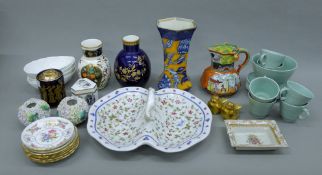 A quantity of decorative porcelain.