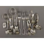 A various quantity of silver teaspoons, etc. 425.8 grammes.