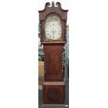 An early 19th century mahogany cased North Country longcase clock. Approximately 226 cm high.