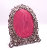 A Victorian silver photograph frame. 17.5 cm high.