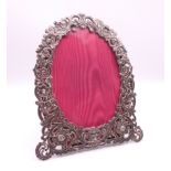 A Victorian silver photograph frame. 17.5 cm high.