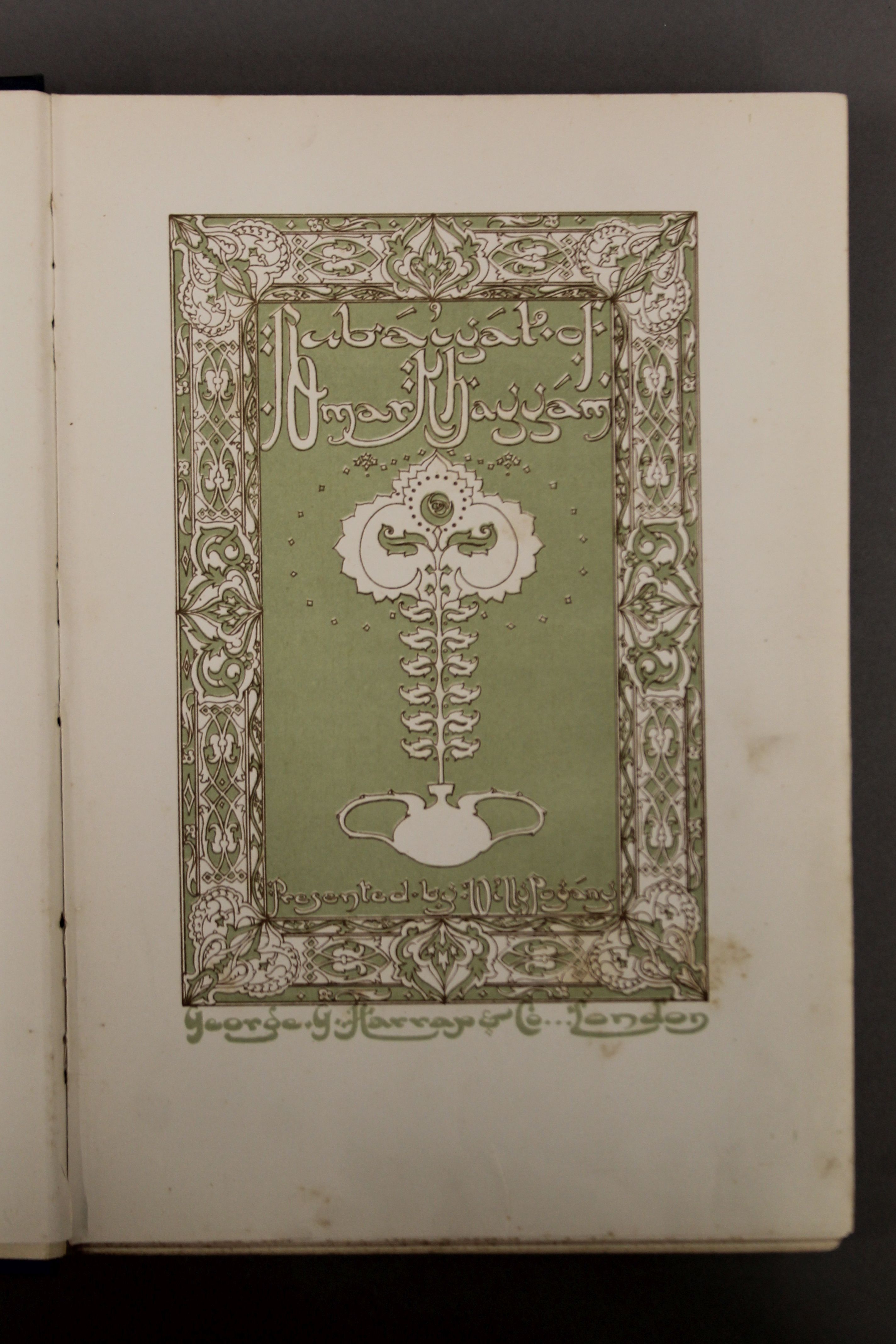 The Rubaiyat of Omar Khayyam presented by Willy Pogany, published by Harrap & Co, London 1909, - Image 3 of 6