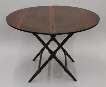 A 19th century mahogany coaching table. 102 cm wide.