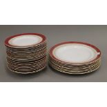 A quantity of Royal Worcester 'Regency' pattern, including dinner plates and side plates.