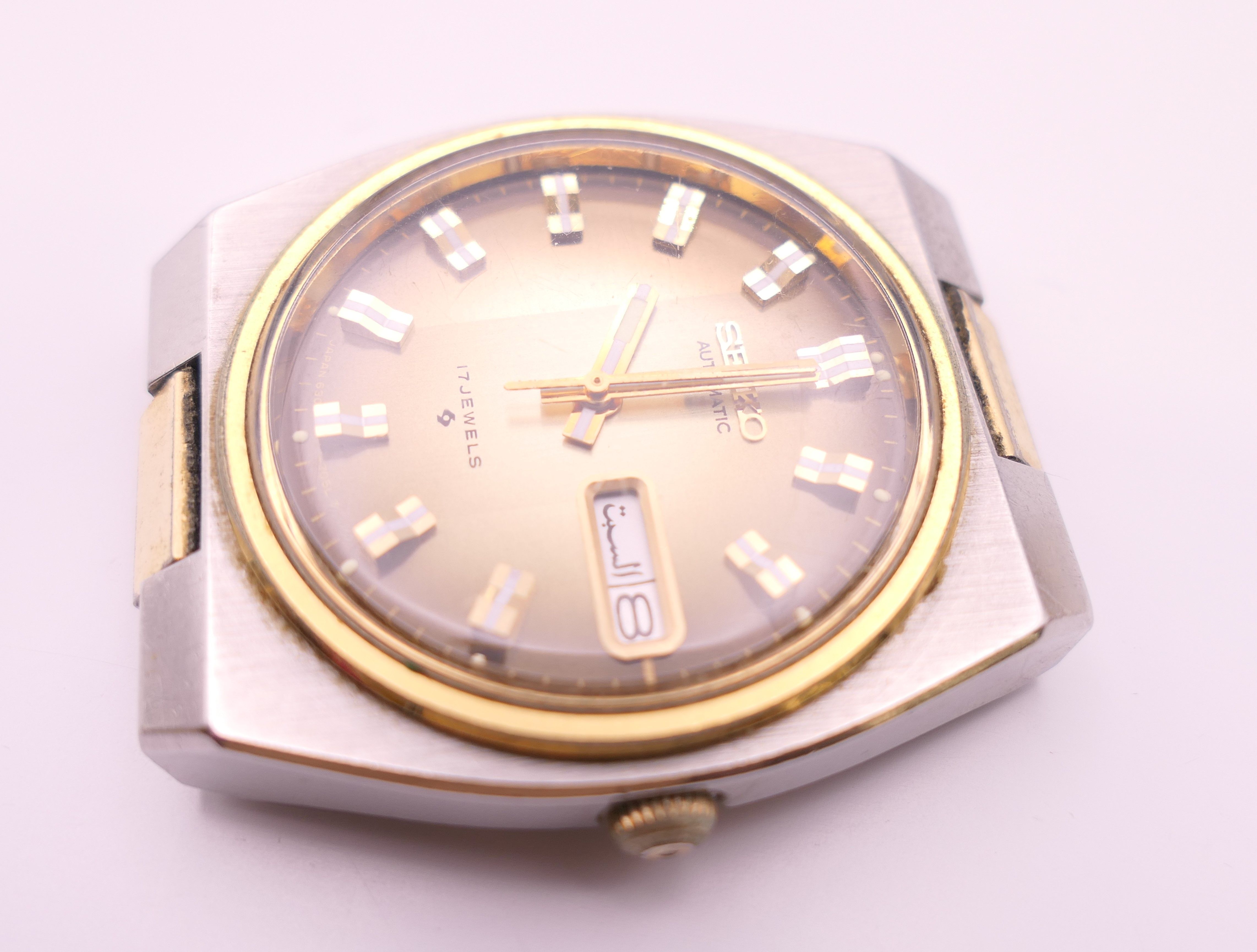 A Seiko gentleman's wristwatch (no strap). - Image 2 of 4