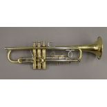 A rare vintage Besson ''Sessionaire'' Bb trumpet, made at the Boosey and Hawkes Edgware Factory,