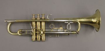 A rare vintage Besson ''Sessionaire'' Bb trumpet, made at the Boosey and Hawkes Edgware Factory,