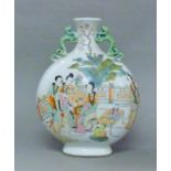 A Chinese porcelain moon vase. 33.5 cm high.