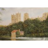 ALAN DINGWALL, Durham Cathedral, oil on board, framed and glazed. 57.5 x 39.5 cm.