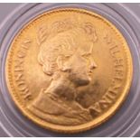 A 1912 5 guilder gold coin. 2.7 grammes.