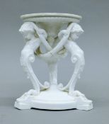 A T Goode & Co porcelain stand. 16 cm high.