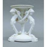 A T Goode & Co porcelain stand. 16 cm high.