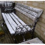 A garden bench.