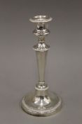 An 800 silver (tested) candlestick.
