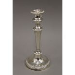 An 800 silver (tested) candlestick.