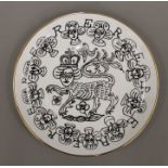 GRAYSON PERRY (born 1960) British (AR), Grayson's Art Club MAC 60 Plate 22 cm diameter.