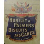 A Huntley and Palmers advertising print, framed and glazed. 66.5 x 77.5 cm overall.