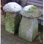 Two staddle stones.