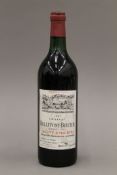 A bottle of 1967 Chateau Bellefont-Belcier Grand Cru Saint Emilion. 28 cm high.