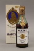 A single bottle of Martell VSOP Medaillon Fine Champagne Cognac, boxed. 21.5 cm high.