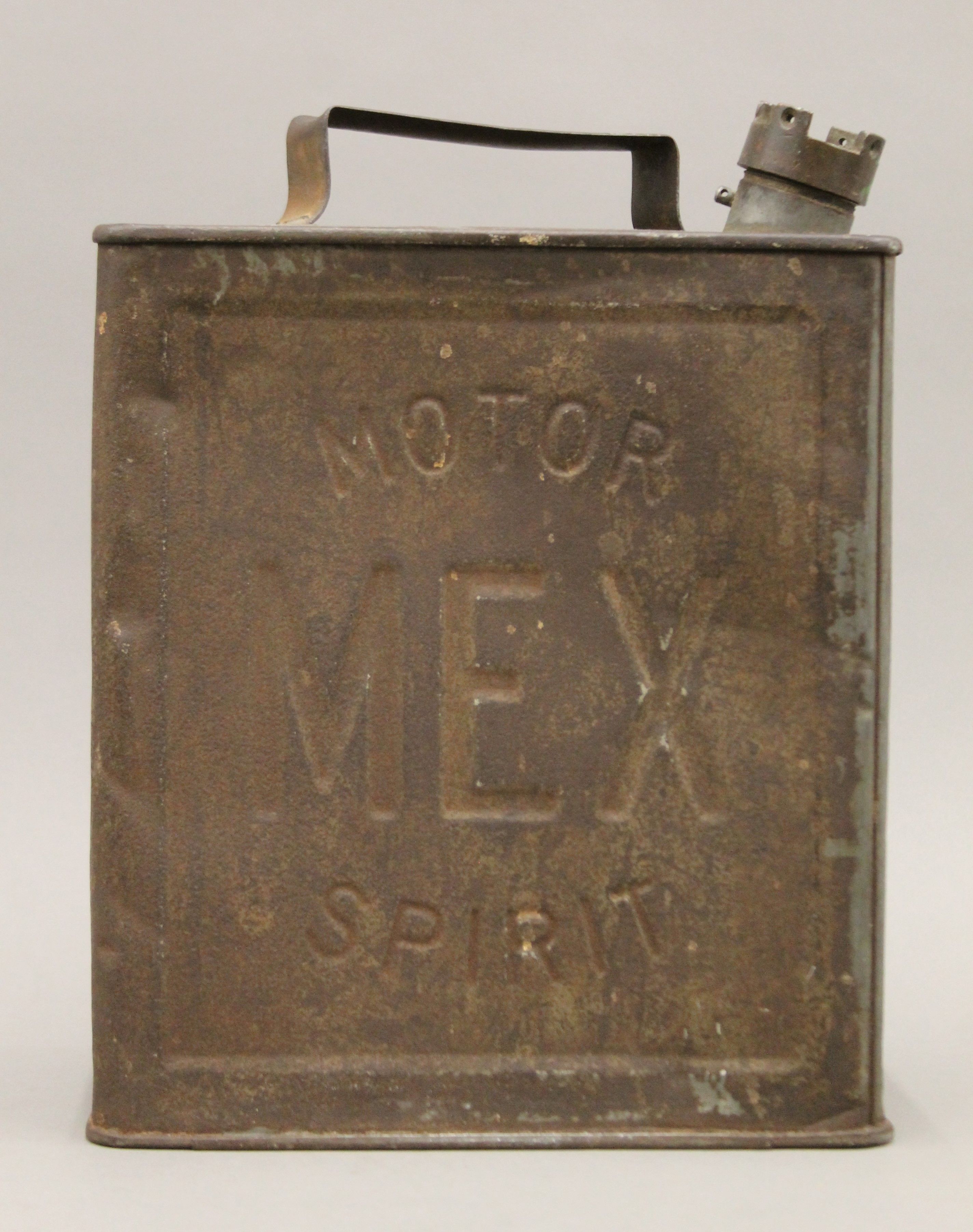 A vintage Mex Motor spirit can. 32 cm high. - Image 2 of 3