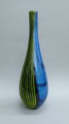 Butterfly Home by Matthew Williamson glass vase. 54 cm high.
