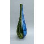 Butterfly Home by Matthew Williamson glass vase. 54 cm high.