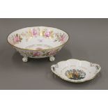 Two boxed Coalport porcelain bowls, made for Queen Elizabeth II Silver Jubilee.