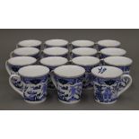 A quantity of Seville Ceramics tea cups.