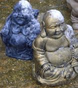 Two models of Buddha.